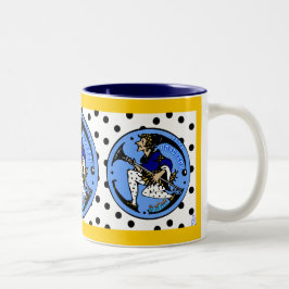 Tasse 2 Couleurs Maxfield Parrish-y Hanoukka Elf v2