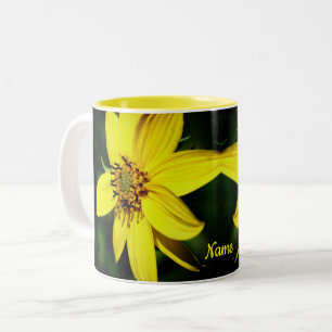 Tasse 2 Couleurs Maximilian Fleur de tournesol Personnalisé