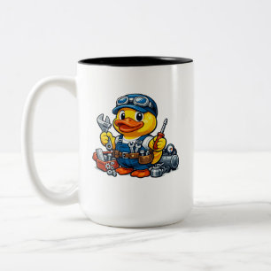Tasse 2 Couleurs Mécanicien Canard en Caoutchouc