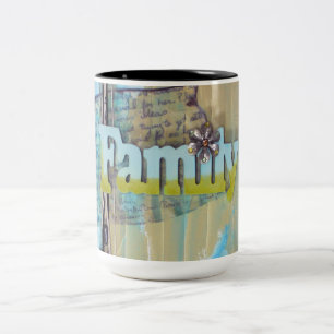 Tasse 2 Couleurs Médias mixtes famille