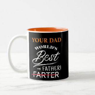 Tasse 2 Couleurs MEILLEUR AGRICULTEUR (PÈRE) du monde PERSONNALISÉ