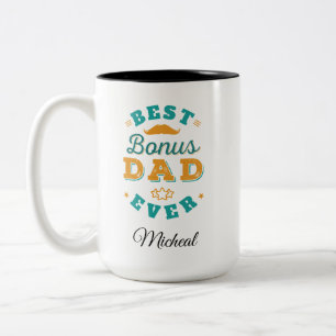 Tasse 2 Couleurs Meilleur Bonus Papa Fête des pères moderne