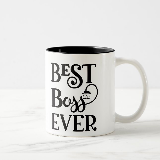 Tasse 2 Couleurs Meilleur Boss jamais (Droit)