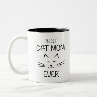 TASSE 2 COULEURS MEILLEUR CHAT MOM JAMAIS