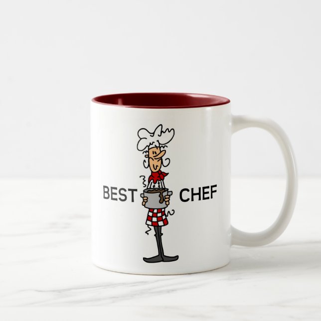 Tasse 2 Couleurs Meilleur chef (Droit)