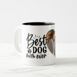 Tasse 2 Couleurs Meilleur Chien Maman Jamais Nom Animal Photo