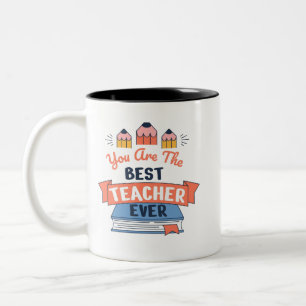Tasse 2 Couleurs Meilleur Enseignant de Tous les Temps