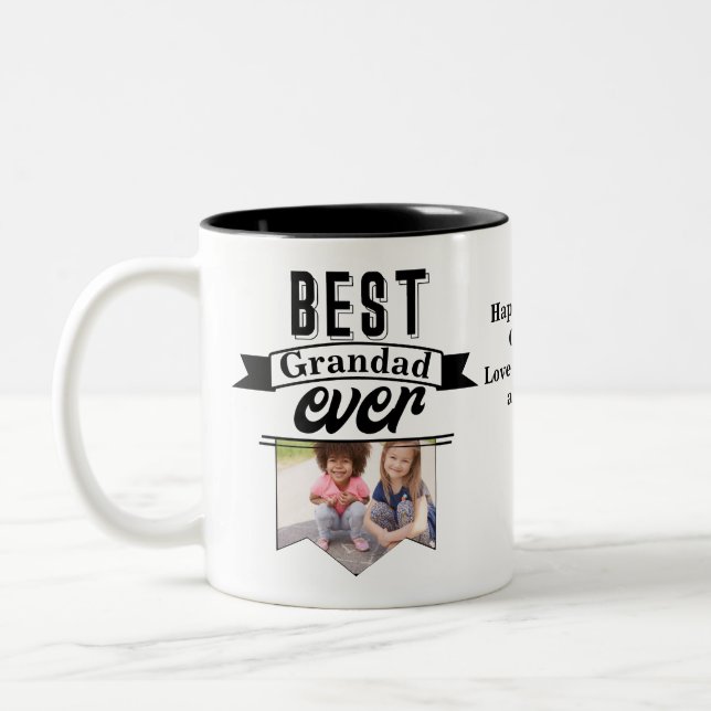 Tasse 2 Couleurs Meilleur grand Modèle photo jamais (Gauche)