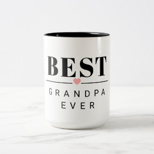 Tasse 2 Couleurs Meilleur grand-père jamais noir et blanc