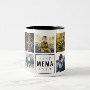 Tasse 2 Couleurs Meilleur MEMA Jamais Photo Musique Personnalisée