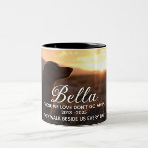 Tasse 2 Couleurs Meilleur Mémorial de Perte d'Animal de Compagnie p