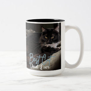 Tasse 2 Couleurs Meilleur Papa de Chat de Tous les Temps
