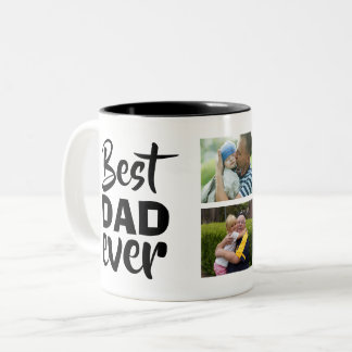 Tasse 2 Couleurs Meilleur Papa Jamais Deux Photo