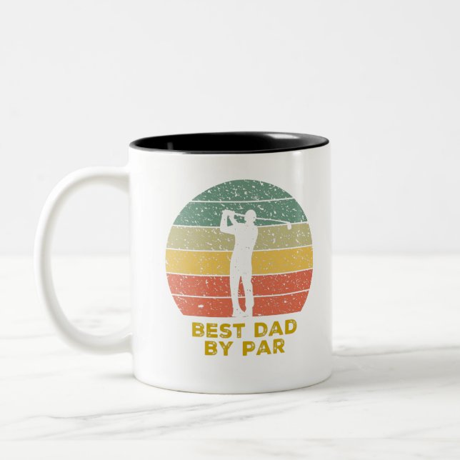 Tasse 2 Couleurs Meilleur papa par rapport (Gauche)