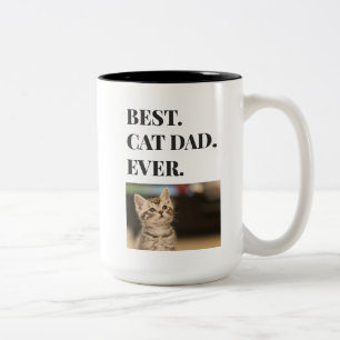 Tasse 2 Couleurs Meilleur père de chat jamais photo
