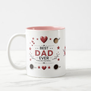Tasse 2 Couleurs Meilleur Père Jamais - Toujours Gratte, Papa