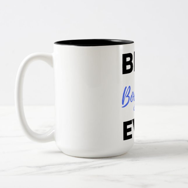 Tasse 2 Couleurs Meilleur petit ami jamais noir (Gauche)