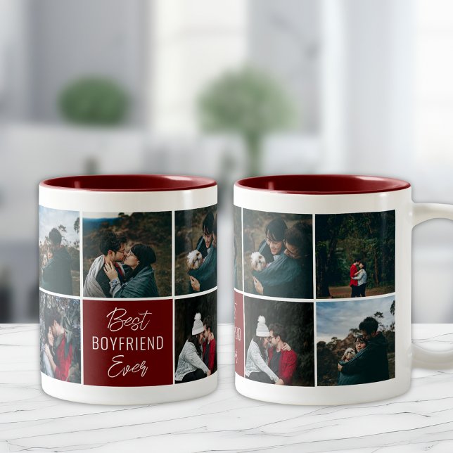 Tasse 2 Couleurs Meilleur Petit Amis Jamais Personnalisé Photo Café (Créateur téléchargé)