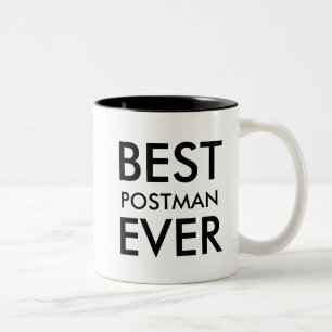 Tasse 2 Couleurs Meilleur Postman   Cadeau Office à personnaliser