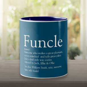 Tasse 2 Couleurs Meilleur Tonton, Meilleur Oncle Définition Bleue A