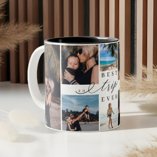 Tasse 2 Couleurs Meilleur voyage de vacances en famille Fun 8 Photo