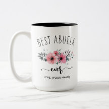 Meilleure Abuela Jamais - (VOTRE NOM) Bouquet Rose