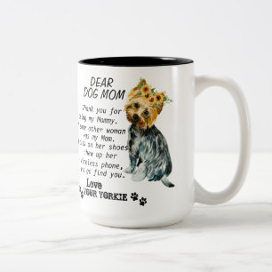 Tasse 2 Couleurs Meilleure citation de Yorkie Mom
