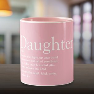 Tasse 2 Couleurs Meilleure définition de fille rose