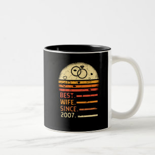 Tasse 2 Couleurs Meilleure épouse depuis la journée rétro de la