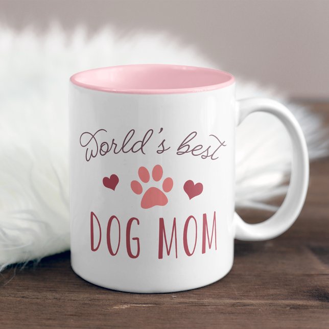 Tasse 2 Couleurs Meilleure maman de chien du monde (Créateur téléchargé)