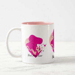 Tasse 2 Couleurs Meilleure maman jamais Design Coloré