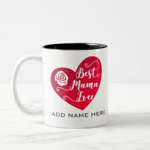 Tasse 2 Couleurs Meilleure maman personnalisée jamais