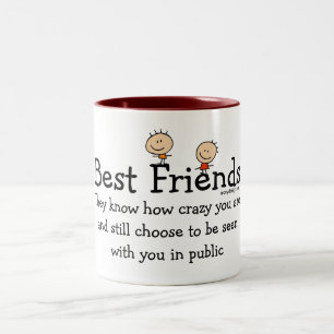 Tasse 2 Couleurs Meilleurs amis