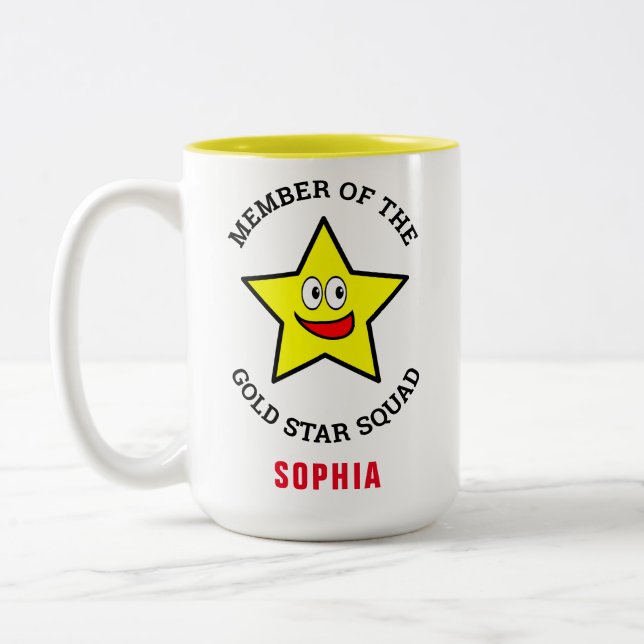 Tasse 2 Couleurs Membre Gold Star Squad (Gauche)