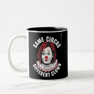 Tasse 2 Couleurs Même Cirque Clown différent Anti Kamala 2024