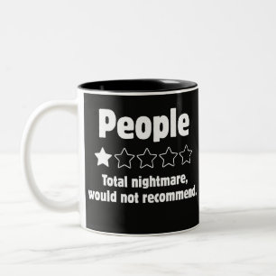 Tasse 2 Couleurs Mème de critique de personnes sarcastiques drôles 