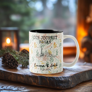 Tasse 2 Couleurs Mémoire de Paris personnalisée - Point de repère d