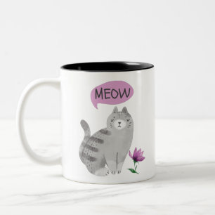 Tasse 2 Couleurs Meow Cat
