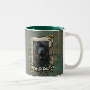 Tasse 2 Couleurs Merci - pattes en pierre - Terre-Neuve