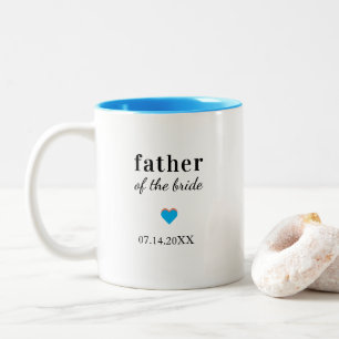 Tasse 2 Couleurs Mère du marié personnalisée