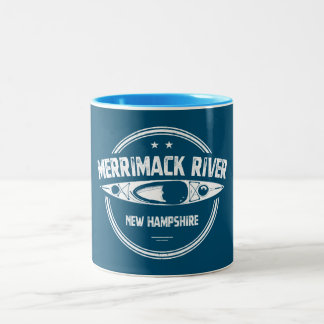 Tasse 2 Couleurs Merrimack River New Hampshire Kayak