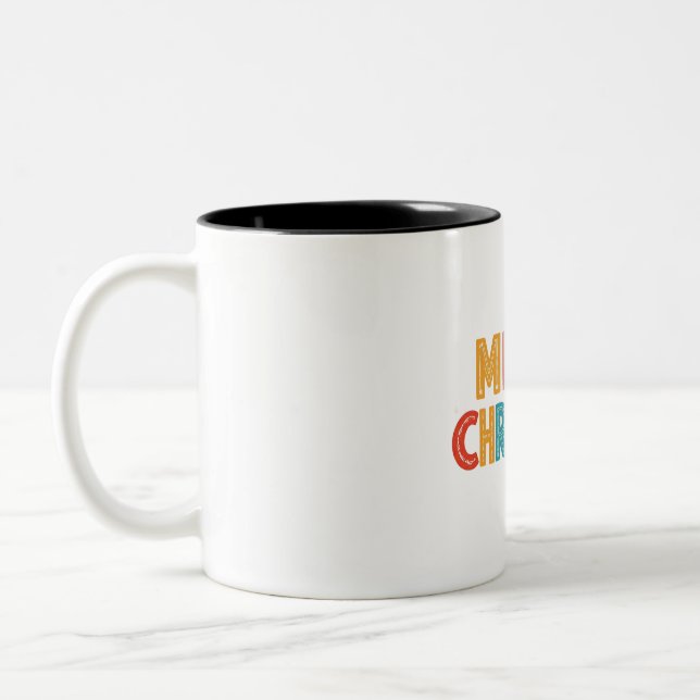 Tasse 2 Couleurs Merry Christmas (Gauche)