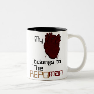 Tasse 2 Couleurs Mes belings de coeur au Repoman