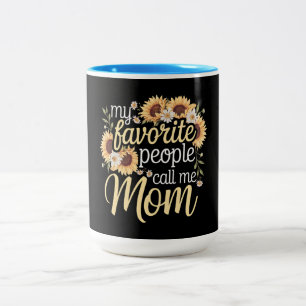 Tasse 2 Couleurs Mes Gens Favoris M'Appelent Maman