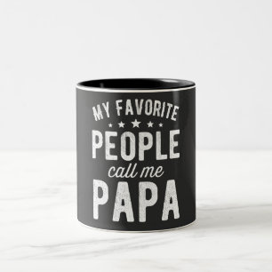 Tasse 2 Couleurs Mes Gens Favoris M'Appelent Papa