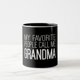 Tasse 2 Couleurs Mes personnes préférées m'appellent grand-maman
