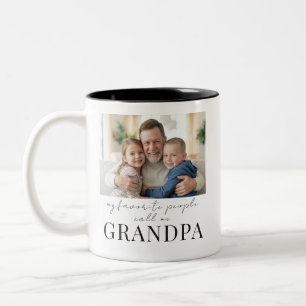 Tasse 2 Couleurs Mes personnes préférées m'appellent Papa Dad Photo