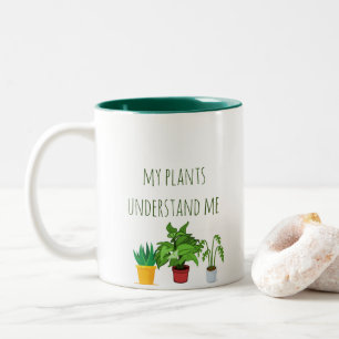 Tasse 2 Couleurs mes plantes me comprennent