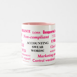 Tasse 2 Couleurs Mesdames Comptabiliser Les Mots ! Comptable