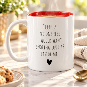 Tasse 2 Couleurs Message personnalisé Saint-Valentin humour drôle U